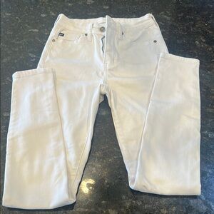 KanCan White Straight Leg Jeans